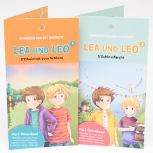 Lea und Leo Folge 1 und 2 mp3 Download-Karten, Schwiizer Dialekt Gschichte